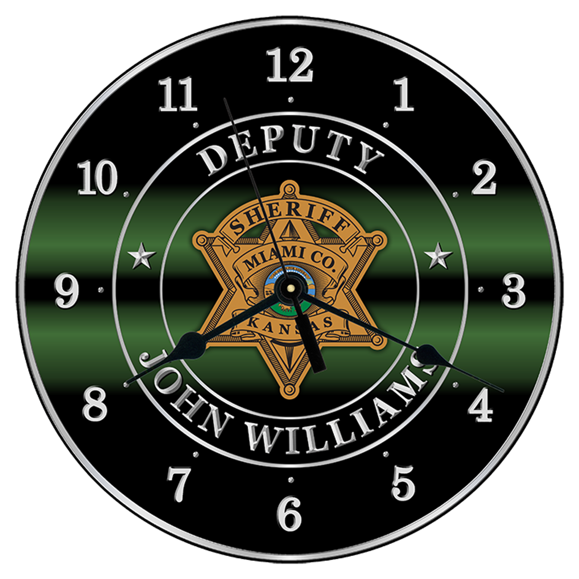 Miami Sheriff 10" CLOCK - • ChiefMart • CopBay • CopsAreCool
