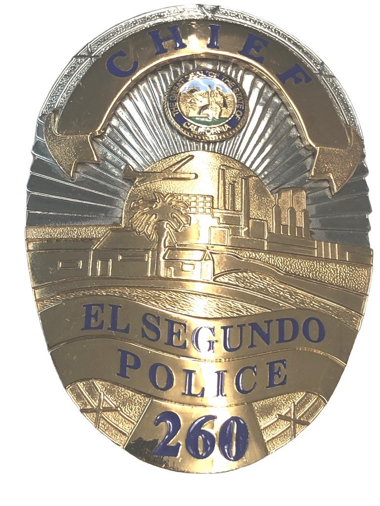EL SEGUNDO CA POLICE CHIEF BADGE