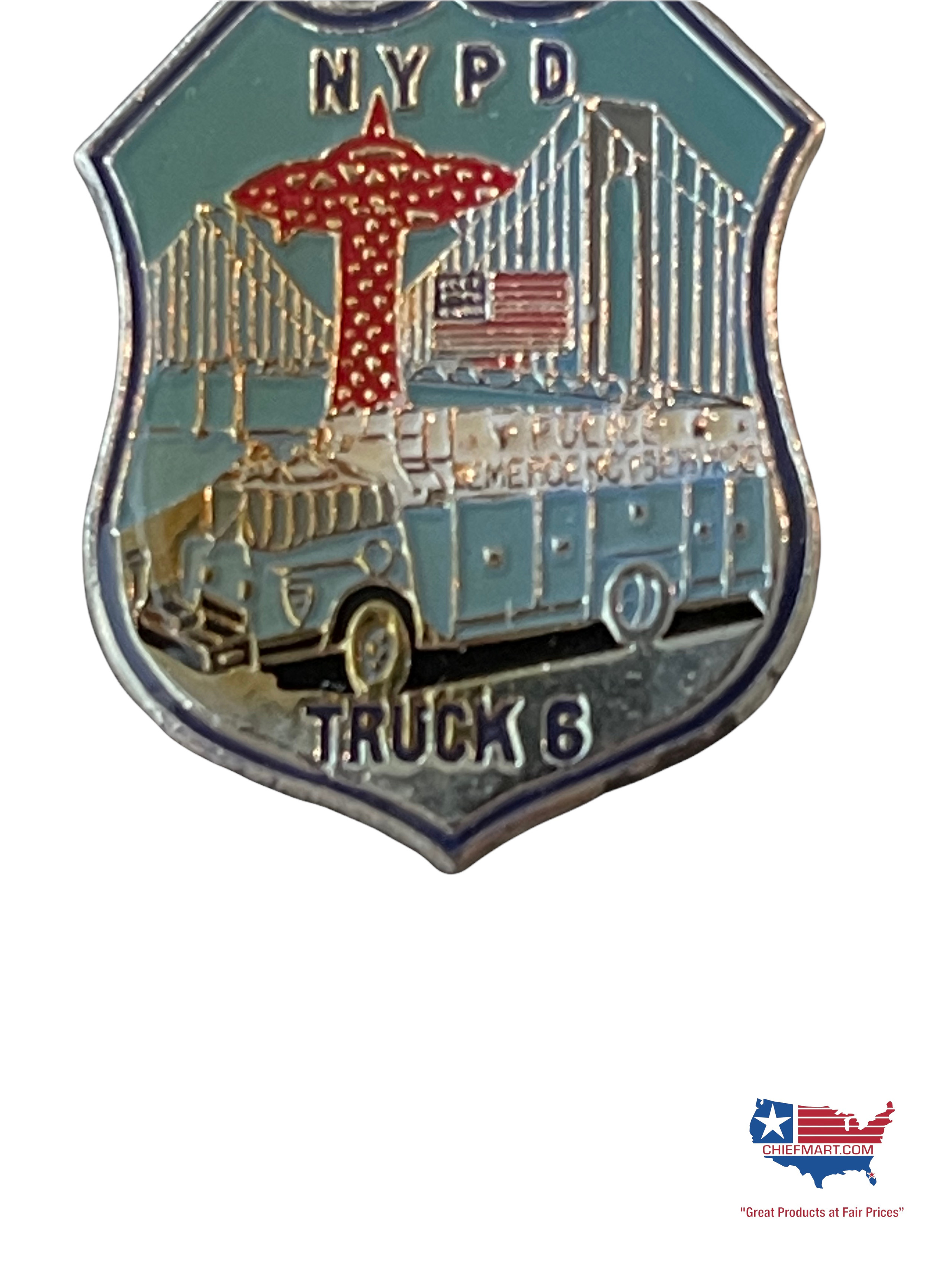 NYPD ESU UNIT TRUCK 6 Lapel Pin