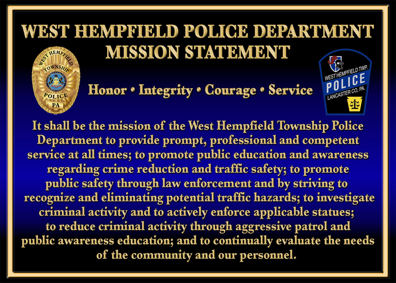 911 MISSION STATEMENT PLAQUES - ChiefMart-CopBay-CopsAreCool