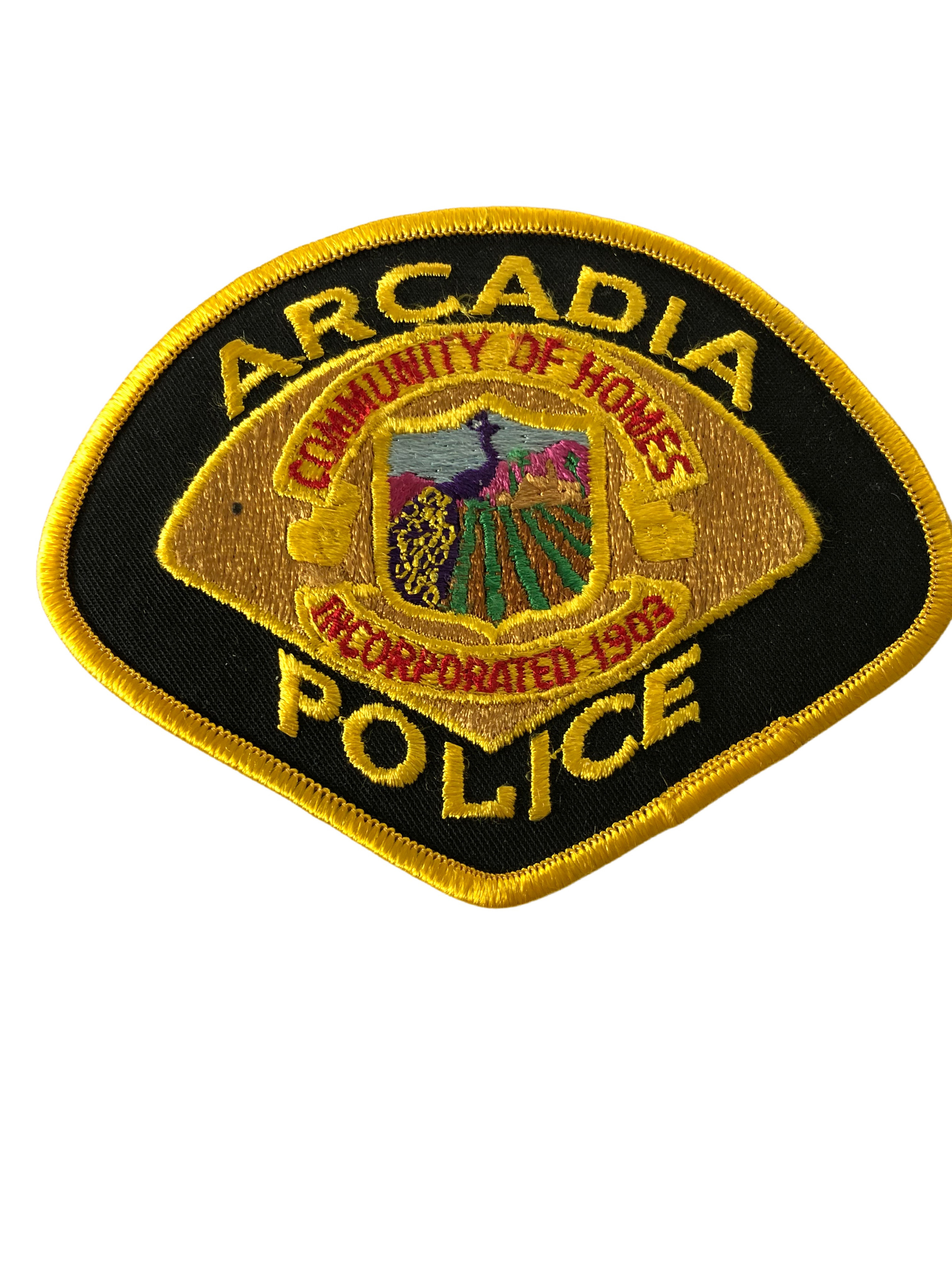 ARCADIA POLICE CA PATCH