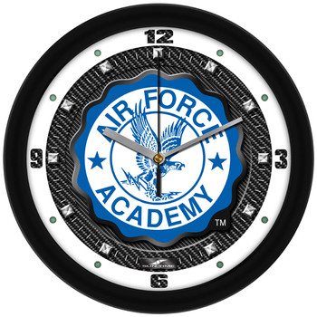 Air Force Falcons - Carbon Fiber Textured Team Wall Clock