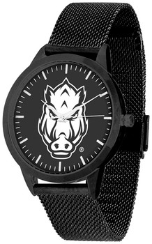 Arkansas Razonbacks - Mesh Statement Watch - Black Band - Black Dial