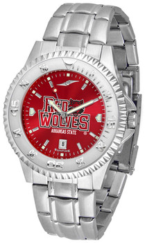 Men's Arkansas State Red Wolves - Competitor Steel AnoChrome Watch