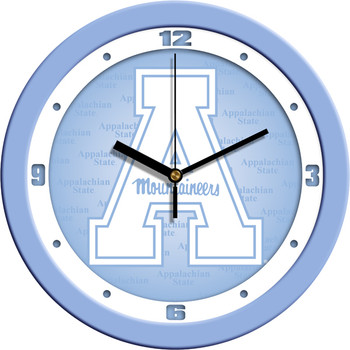 Appalachian State Mountaineers - Baby Blue Team Wall Clock