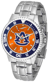 Men's Auburn Tigers - Competitor Steel AnoChrome - Color Bezel Watch