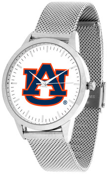 Auburn Tigers - Mesh Statement Watch - Silver Band