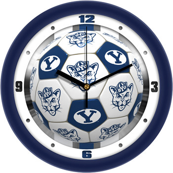 Brigham Young Univ. Cougars- Soccer Team Wall Clock