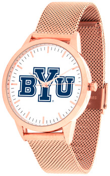 Brigham Young Univ. Cougars - Mesh Statement Watch - Rose Band