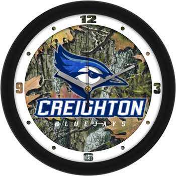 Creighton University Bluejays - Camo Team Wall Clock
