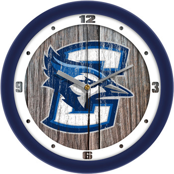 Creighton University Bluejays - Weathered Wood Team Wall Clock