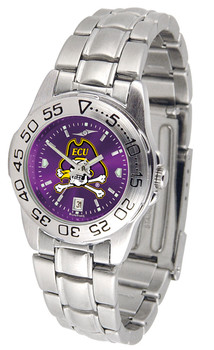 Ladies' East Carolina Pirates - Sport Steel AnoChrome Watch