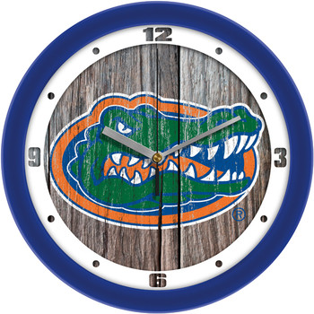 Florida Gators - Weathered Wood Team Wall Clock
