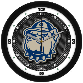 Georgetown Hoyas - Carbon Fiber Textured Team Wall Clock