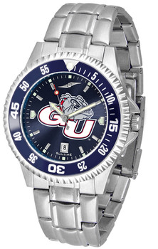 Men's Gonzaga Bulldogs - Competitor Steel AnoChrome - Color Bezel Watch