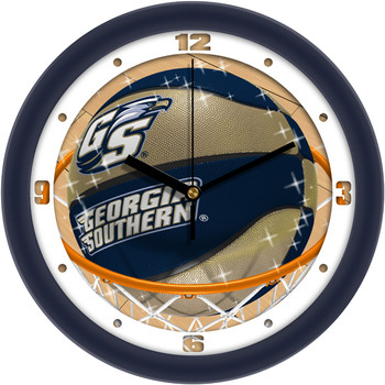 Georgia Southern Eagles - Slam Dunk Team Wall Clock