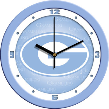 Grambling State University Tigers - Baby Blue Team Wall Clock