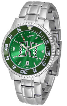 Men's Hawaii Warriors - Competitor Steel AnoChrome - Color Bezel Watch