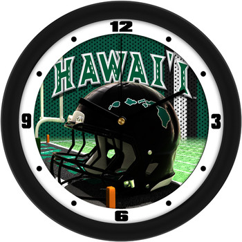 Hawaii Warriors - Football Helmet Team Wall Clock