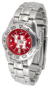 Ladies' Houston Cougars - Sport Steel AnoChrome Watch