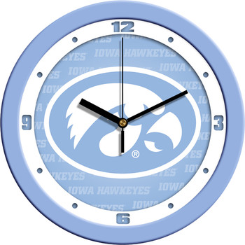 Iowa Hawkeyes - Baby Blue Team Wall Clock