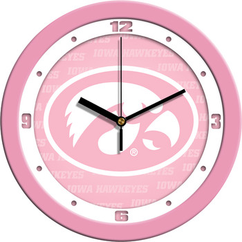Iowa Hawkeyes - Pink Team Wall Clock