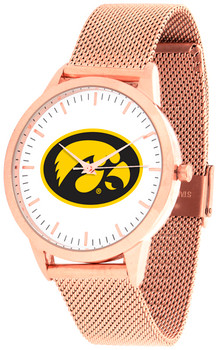 Iowa Hawkeyes - Mesh Statement Watch - Rose Band