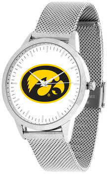 Iowa Hawkeyes - Mesh Statement Watch - Silver Band