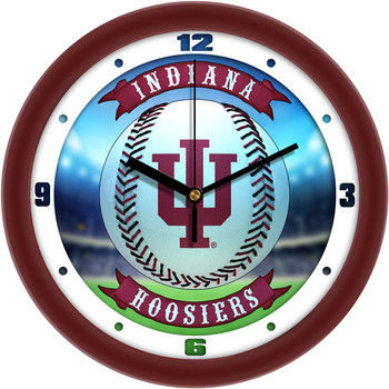 Indiana Hoosiers - Home Run Team Wall Clock