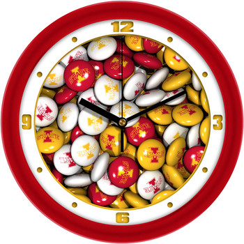 Iowa State Cyclones - Candy Team Wall Clock