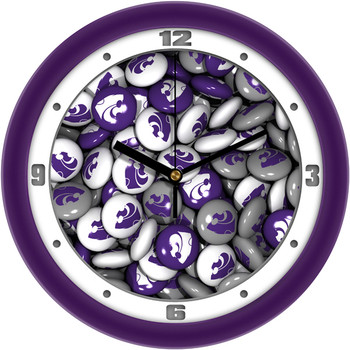Kansas State Wildcats - Candy Team Wall Clock