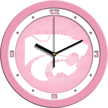 Kansas State Wildcats - Pink Team Wall Clock