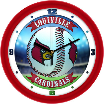 Louisville Cardinals - Home Run Team Wall Clock