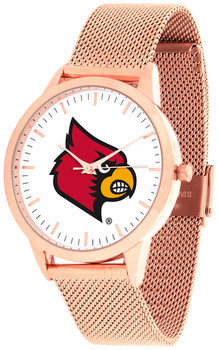 Louisville Cardinals - Mesh Statement Watch - Rose Band