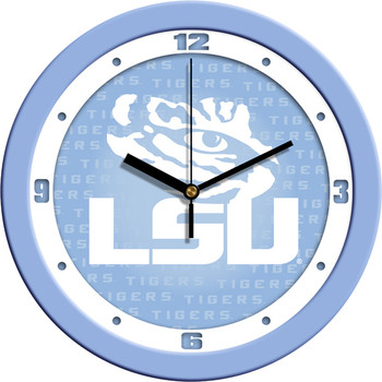 LSU Tigers - Baby Blue Team Wall Clock