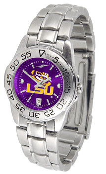 Ladies' LSU Tigers - Sport Steel AnoChrome Watch