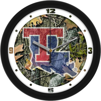 Louisiana Tech Bulldogs - Camo Team Wall Clock