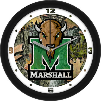 Marshall University Thundering Herd - Camo Team Wall Clock