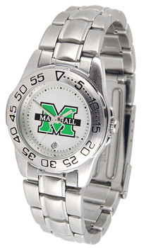 Ladies' Marshall University Thundering Herd - Sport Steel Watch