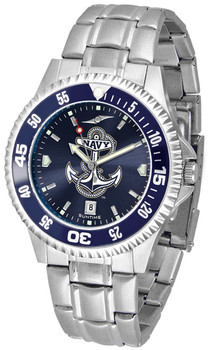 Men's Naval Academy Midshipmen - Competitor Steel AnoChrome - Color Bezel Watch