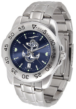 Men's Naval Academy Midshipmen - Sport Steel AnoChrome Watch