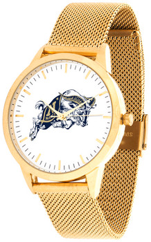 Naval Academy Midshipmen - Mesh Statement Watch - Gold Band