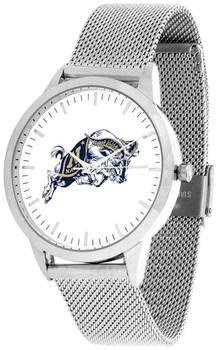 Naval Academy Midshipmen - Mesh Statement Watch - Silver Band