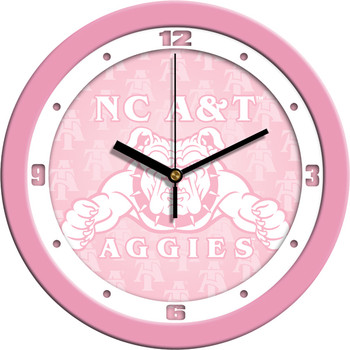 North Carolina A&T Aggies - Pink Team Wall Clock