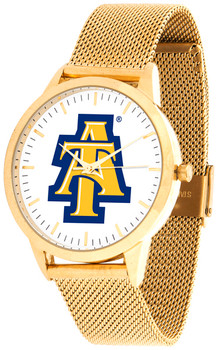 North Carolina A&T Aggies - Mesh Statement Watch - Gold Band