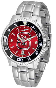 Men's NC State Wolfpack - Competitor Steel AnoChrome - Color Bezel Watch