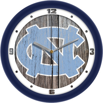 North Carolina - University of - Weathered Wood Team Wall Clock