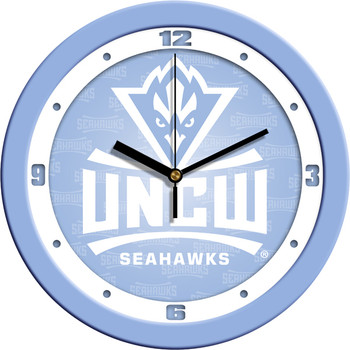 North Carolina Wilmington Seahawks - Baby Blue Team Wall Clock