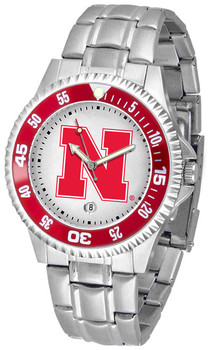 Men's Nebraska Cornhuskers - Competitor Steel Watch
