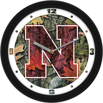 Nebraska Cornhuskers - Camo Team Wall Clock